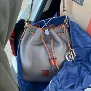 Dooney & Bourke pebble grain drawstring new with dust bag